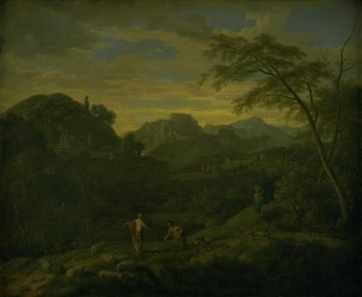 南山の風景 作： Johannes Glauber