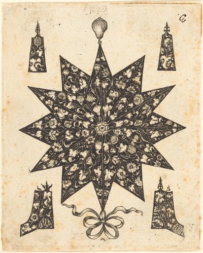 花で飾られた星 作： Johannes Hanias