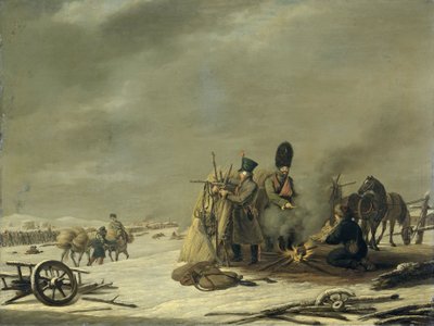 モロデクノのビバーク、1812 年 12 月 3 ～ 4 日: ナポレオンのロシアからの撤退のエピソード 作： Johannes Hari