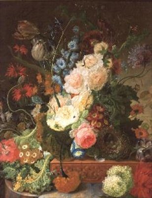 花の静物 作： Johannes Hendrick Fredriks