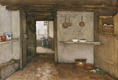 キッチンインテリア、1899年頃 作： Johannes Hendrik Weissenbruch