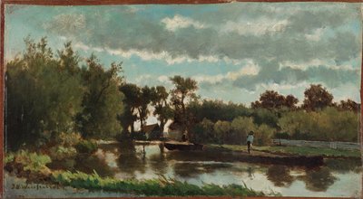 Perto de Noorden, séc. XIX (óleo sobre tela) 作： Johannes Hendrik Weissenbruch