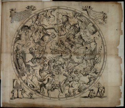 北半球Firmamentum Sobiescianumsive Uranographiaの星座の表 作： Johannes Hevelius