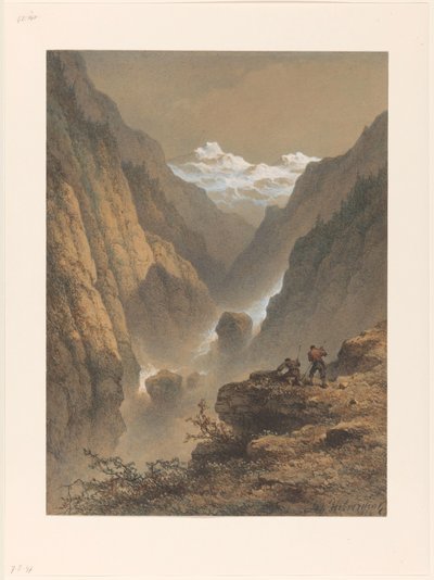 山の風景 作： Johannes Hilverdink