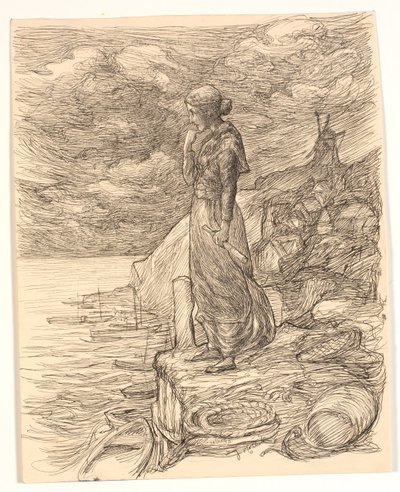 アルフレッド・テニスン「エノク・アーデン」のイラスト 作： Johannes Holbek