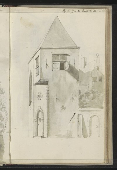 ホールンの大教会の街並み 作： Johannes Huibert Prins