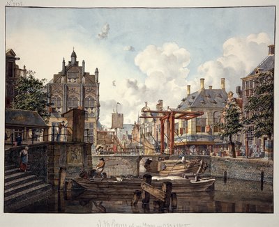 跳ね橋のある町の眺め 作： ヨハネス・ホイバート・プリンス