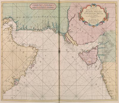 アラビア、ペルシャ、ギジャラート、デッカの地図 作： Johannes II Van Keulen