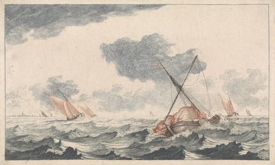 帆のアイロン Ships at Sea (シリーズA) (シリーズタイトル) 作： Johannes Jacobsz van den Aveele (attributed to)
