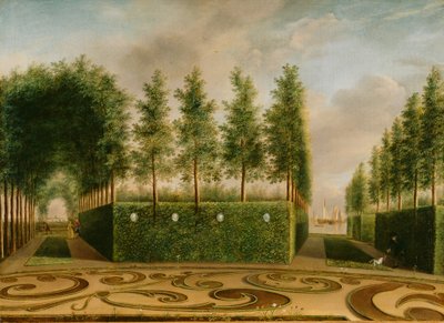 正式な庭園、1766 作： Johannes Janson