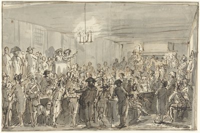 1795 年にデルフトで開催された革命集会 作： Johannes Jelgerhuis