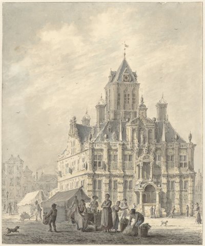 デルフトの市庁舎 作： Johannes Jelgerhuis