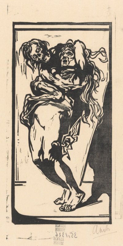 死と女 作： Johannes Josephus Aarts (signed by artist)