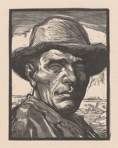見知らぬ男の肖像 作： Johannes Josephus Aarts (signed by artist)