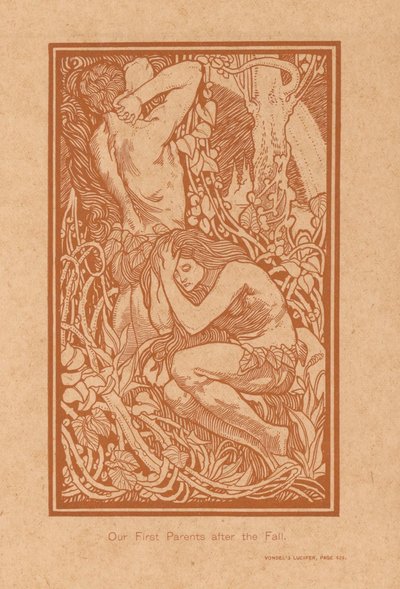 アダム エン エヴァ ナ デ ゾンデヴァル 堕落後の最初の両親 (オブジェクトのタイトル) 作： Johannes Josephus Aarts