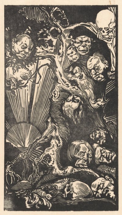 幻想的な頭を持つ木 作： Johannes Josephus Aarts