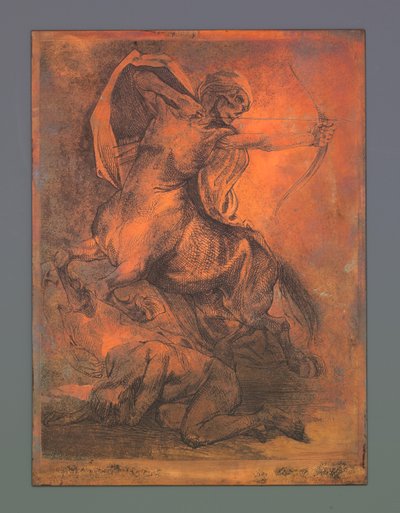 弓矢を持ったケンタウロスとしての死 作： Johannes Josephus Aarts