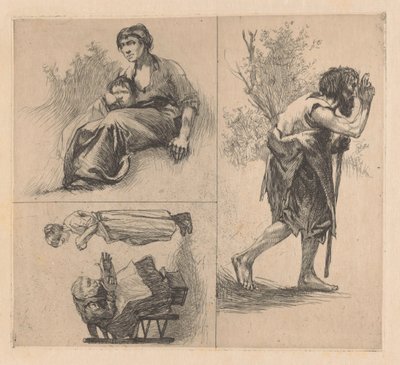 人物が登場する 3 つのシーン 作： Johannes Josephus Aarts