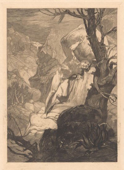 岩の多い風景で負傷 作： Johannes Josephus Aarts