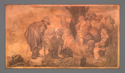 ツリーでの男性と女性のグループ 作： Johannes Josephus Aarts
