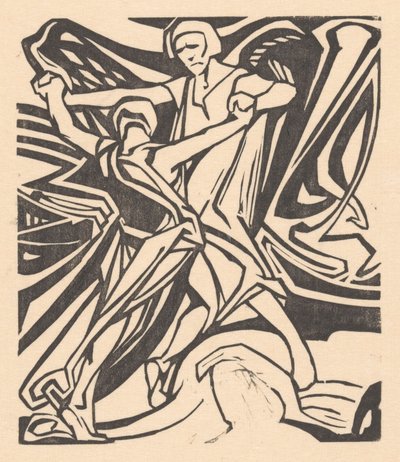 天使と格闘するヤコブ 作： Johannes Josephus Aarts