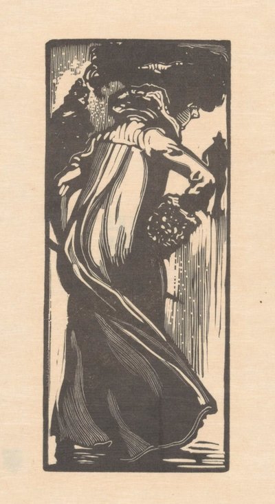 後ろから見た歩く女性 作： Johannes Josephus Aarts