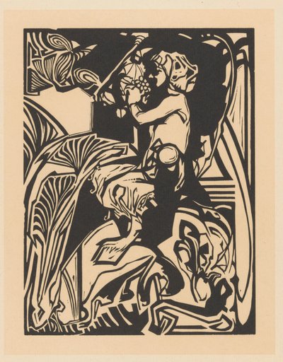 ブドウの房を持つサテュロス 作： Johannes Josephus Aarts