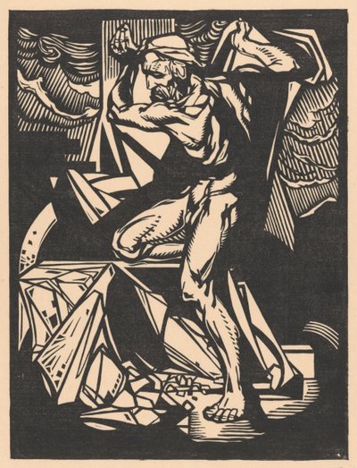 サムソンが神殿の柱を破壊する 作： Johannes Josephus Aarts