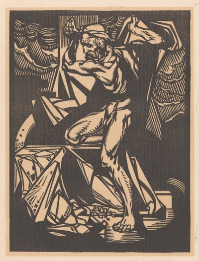 サムソンが神殿の柱を破壊する 作： Johannes Josephus Aarts