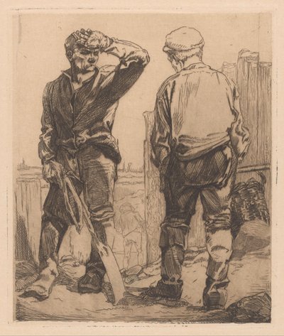 2人の労働者 作： Johannes Josephus Aarts