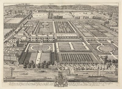 Vista de Beaufort House e Chelsea 1699 作： Johannes Kip
