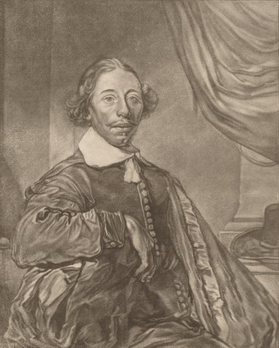 座っている人の肖像」1771年 作： Johannes Kornlein