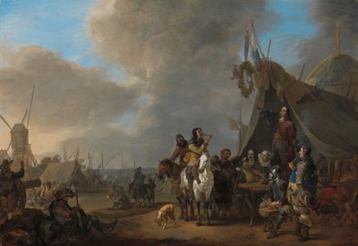 陸軍キャンプ 作： Johannes Lingelbach