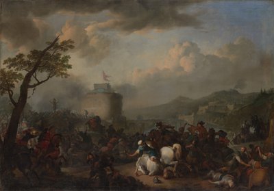 戦闘シーン、1671年。 作： Johannes Lingelbach