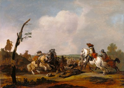 バトルシーン、1651-52年 作： Johannes Lingelbach