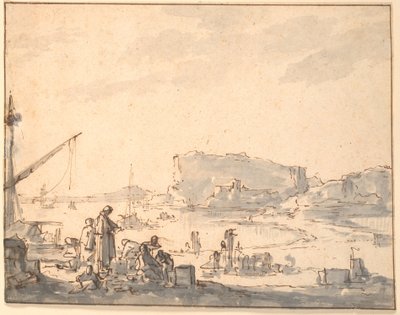 港の風景 作： Johannes Lingelbach