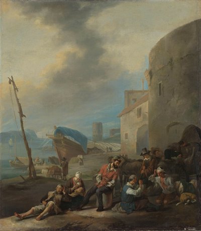 イタリアン ハーバー 作： Johannes Lingelbach