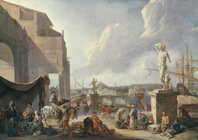 イタリアンハーバー 作： Johannes Lingelbach