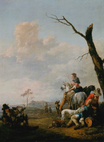 狩りの後 作： Johannes Lingelbach