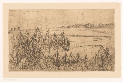 野原と木々のある風景 作： Johannes Löhr