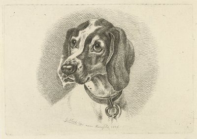 リング付き首輪付き犬の頭 作： Johannes Mock