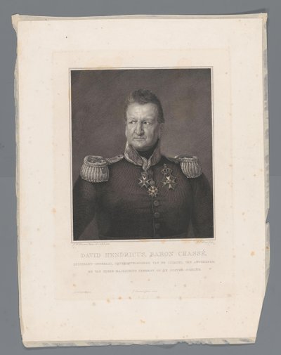 David Hendricus, Baron Chassé, 中将, アントワープ城塞および東スヘルデの陛下の海軍の最高司令官 (オブジェクトの称号) 作： Johannes Philippus Lange