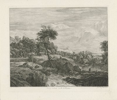 岩場の風景 作： Johannes Pieter de Frey