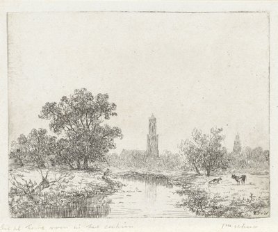 ユトレヒトの眺め(?) 作： Johannes Pieter van Wisselingh