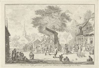 村のファーマーズ フェア、1750 年頃 Boere Kermis Vreugd (オブジェクトのタイトル) 作： Johannes Schouten