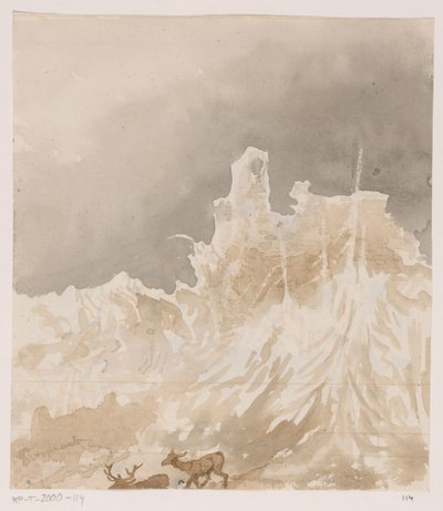 アルデンヌの廃墟 作： Johannes Tavenraat (signed by artist)