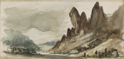 テューリンゲン州の山の風景 作： Johannes Tavenraat
