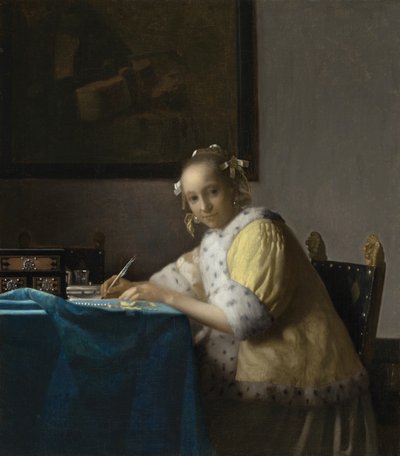レディ・ライティング 作： Johannes Vermeer
