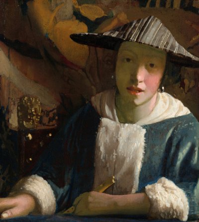 フルートの女の子 作： Johannes Vermeer