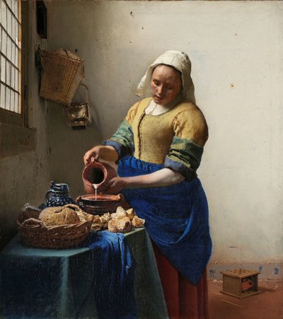 ミルクメイド 作： Johannes Vermeer